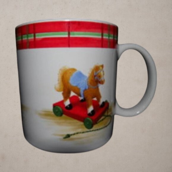 Mugs Cocoa Oneida Sakura Christmas Morning Stoneware 4 pc. Vibrant Coffee T2 - Picture 4 of 8